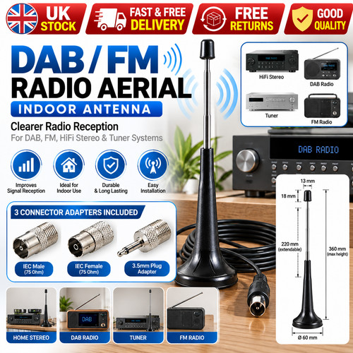 Dab radio aerial - radio, ohm