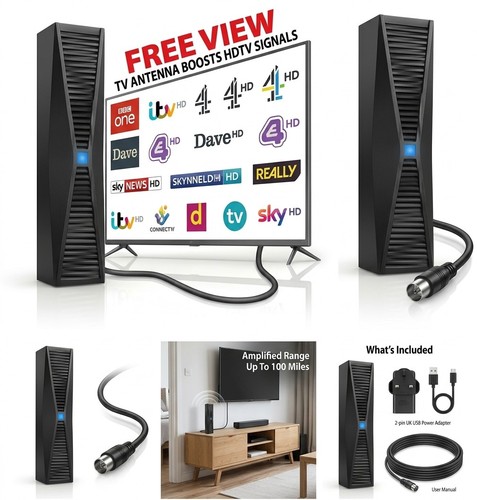 Indoor freeview antenna - indoor, tv